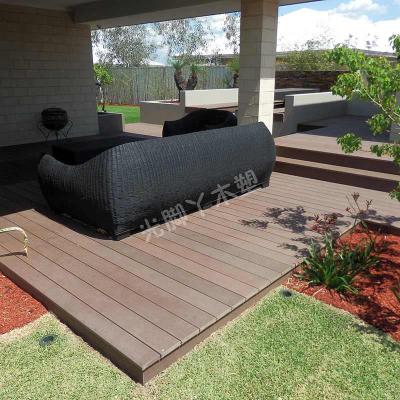 Wood plastic outdoor floor，Outdoor living space，Outdoor furniture floor，